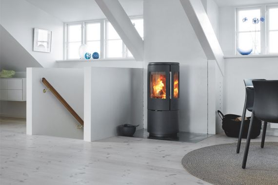 Morsø 7443 met open houtvak